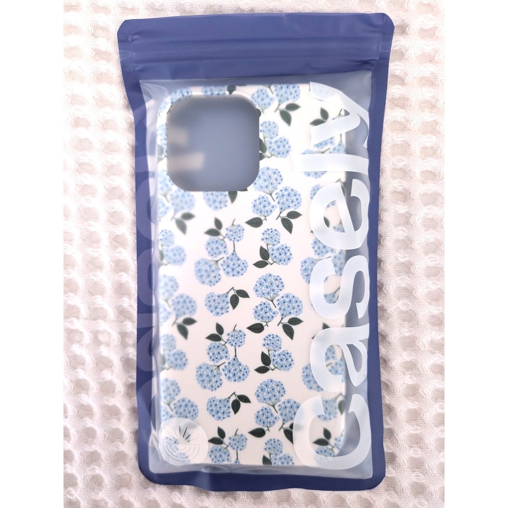 NEW Casely Blue Hydrangea Floral MagSafe Case iPhone 16 Pro Max